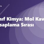 10. Sınıf Kimya: Mol Kavramı ve Hesaplama Sırası