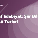 9. Sınıf Edebiyat: Şiir Bilgisi ve Ölçü Türleri